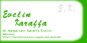 evelin karaffa business card